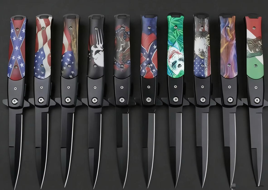 Black Blade Camping Knives — Set of 10